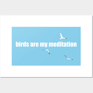 birds are my meditation Posters and Art